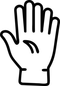 Outlined hand gesture illustration for UI design and digital element artwork vector