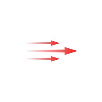 Arrow focused on dynamic motion with diverse flow and direction in varied styles of arrows vector