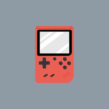 Retro Handheld Console vector