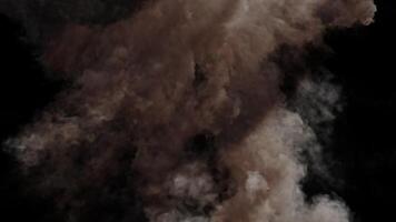 a large cloud of smoke is blowing in the air video