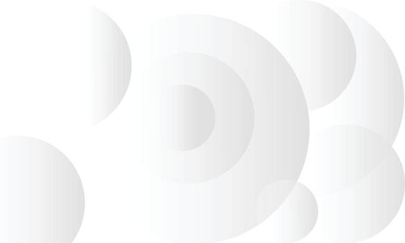 Minimal abstract white background with soft gradient circles and modern geometric shapes, clean futuristic design template for business, technology, and creative projects vector