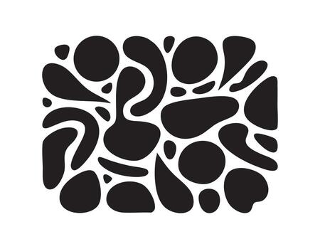 sorprendentes dos dimensional ilustración exhibiendo único resumen decorativo silueta modelo lleno marco sin costura diseño vector