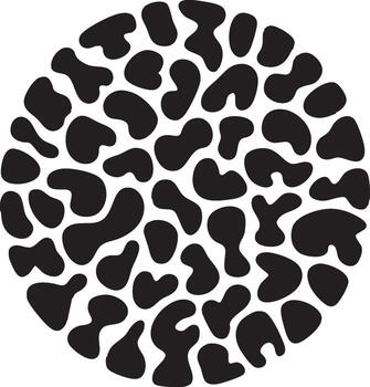 agrupados silueta modelo dentro decorativo marco aleatorio formas centrado sin costura equilibrar con vacío frontera vector