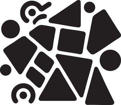 resumen sin costura modelo ilustración presentando aleatorio artístico formas para moderno mínimo diseño antecedentes vector