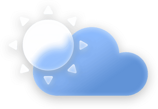 tempo metereologico pulsante e icona elementi, vetromorfico trasparente e lucido stile per ui UX applicazione design. png