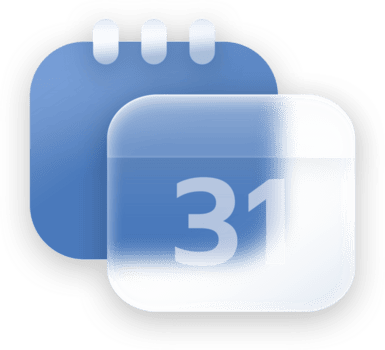 calendario pulsante e icona elementi, vetromorfico trasparente e lucido stile per ui UX applicazione design. png