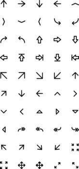 Expanded Line Arrow UI Icon vector