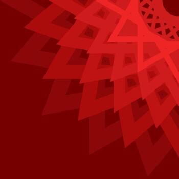 rojo geométrico floral elemento para tu creatividad vector