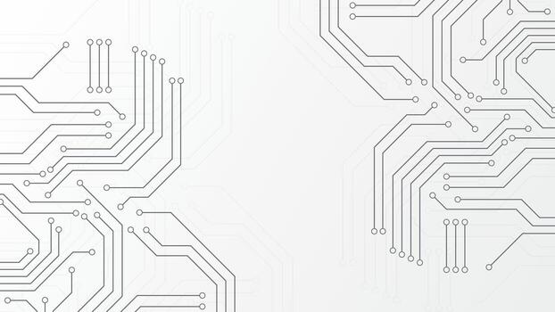 circuito tablero UPC pastilla conductor esquema electrónico antecedentes. microelectrónica circuitos tablero blanco antecedentes. vector
