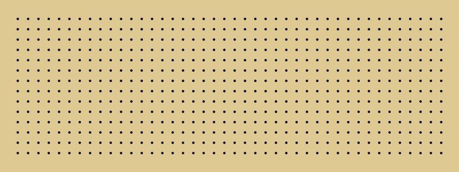 Minimalist design featuring a beige background with evenly spaced black dots, creating a pegboard like pattern. Ideal for use in presentations, web design, or modern artistic layouts. vector