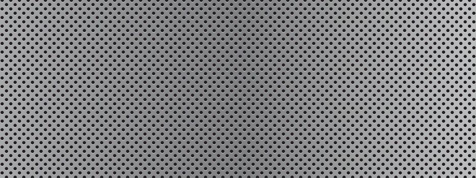 perforado metal antecedentes con un repetitivo circular modelo para industrial, mecánico, y futurista diseños malla superficie. textura adecuado para digital y impreso contenido. vector