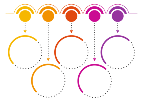 modelo infográfico Projeto 5 opções ou passos. png