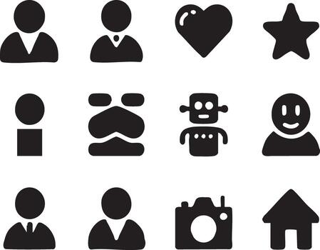 Versatile graphic elements collection with cmyk and rgb color options vector