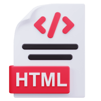 3d ícone html Arquivo rede codificação png