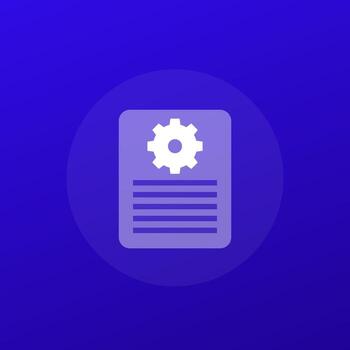 technical data icon, transparent design vector