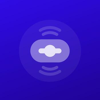 sensor icono, transparente diseño vector