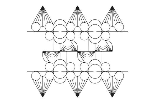 intrincado geométrico resumen línea Arte modelo con repitiendo motivos y simétrico diseño vector