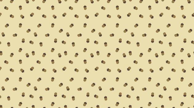 otoño sin costura modelo con que cae bellotas mano dibujado repetible octubre roble antecedentes. naturaleza interminable follaje impresión vector