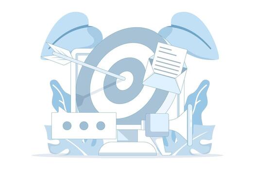 Flat illustration of hand interacting with a search bar using touch gestures. Concept of online search, web navigation, SEO optimization, digital marketing, and technology exploration. vector