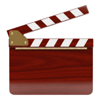 hölzern Klappe Film Produktion isoliert auf transparent Hintergrund png