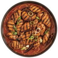 Kung Pao Chicken with Fire Grilled Finish Delicious fresh food presentation background png