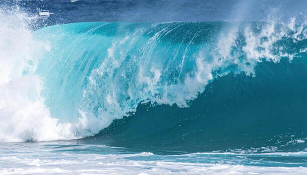 A man riding a wave in the ocean photo