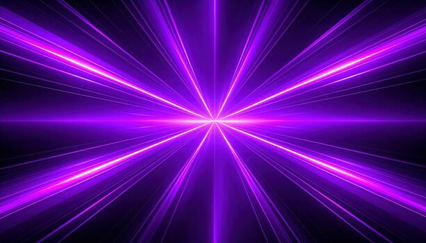 Purple light beam background with a starburst effect photo