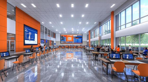 A rendering of the new student center at syracuse university photo