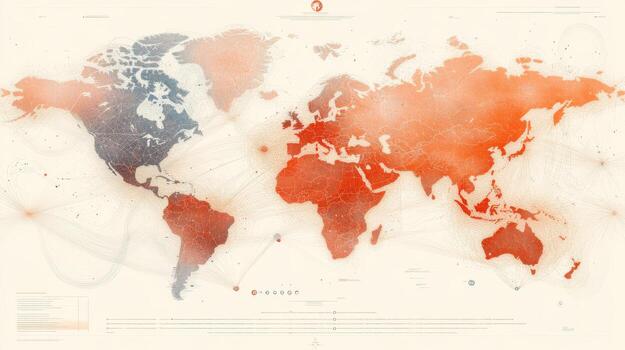 Visual representation of global interconnectedness and aid photo