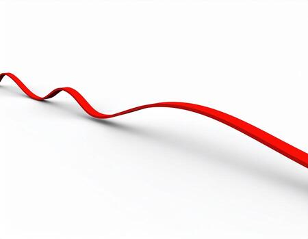 A red ribbon is going up in the air photo