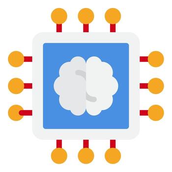 artificial inteligencia negocio automatización icono vector