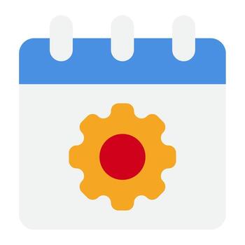 Automated Business Scheduling Icon vector