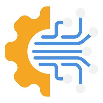 máquina aprendizaje para negocio automatización vector