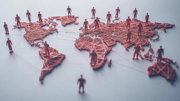 Global Interconnection A Visual Representation of Worldwide Networking photo