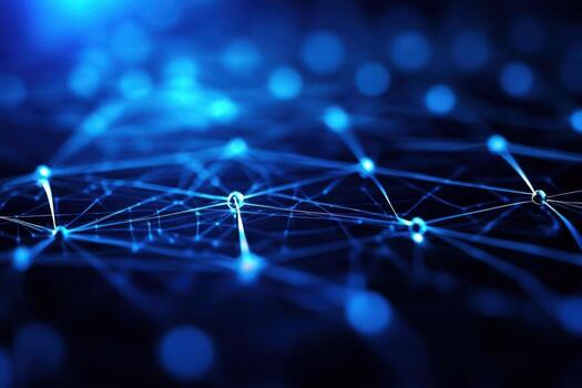 Abstract Network Connections Digital Data Visualization photo