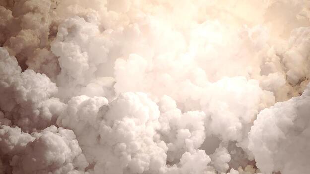 Abstract Swirls of Light and Soft Clouds Create a Dreamy Sky Scene. photo