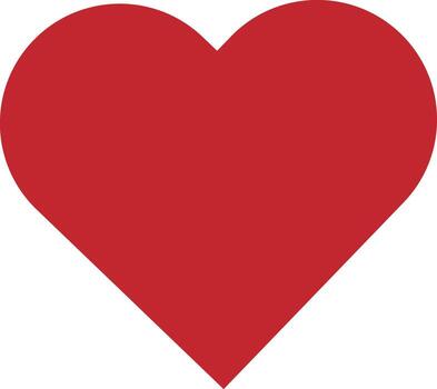 a red heart shape on a white background vector
