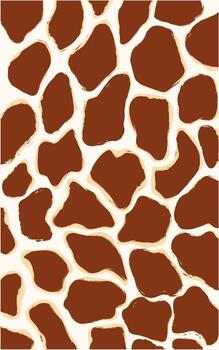 Abstract brown cheetah leopard skin motif. Textile pattern vector