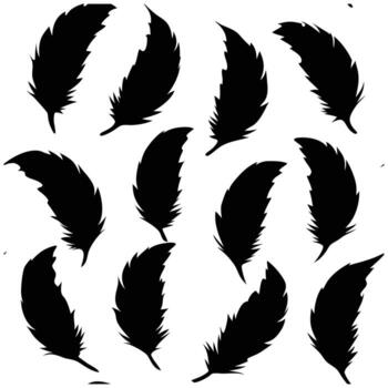 delicado pluma repetir modelo vector