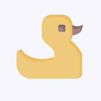 Icon Duck. related to Animals symbol. flat style. design editable vector