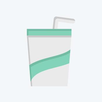 Icon Soft Drink. related to Beverages symbol. flat style. design editable vector