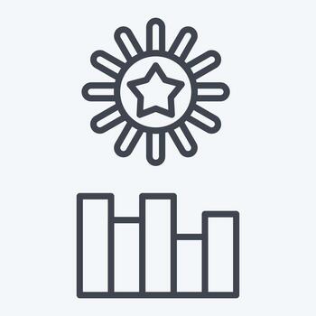 Icon New Year. related to New Year symbol. line style. design editable vector