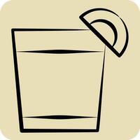 icono disparo. relacionado a bebidas símbolo. mano dibujado estilo. diseño editable vector