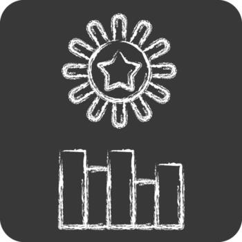 Icon New Year. related to New Year symbol. chalk Style. design editable vector