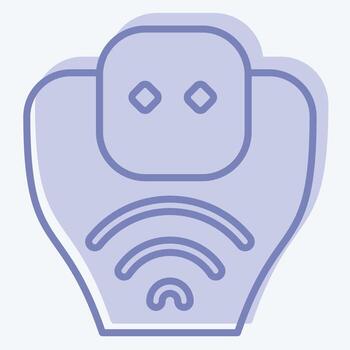 Icon Snake. related to Animals symbol. two tone style. design editable vector