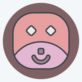 Icon Seal. related to Animals symbol. color mate style. design editable vector