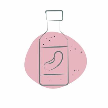 Icon Soy Milk. related to Beverages symbol. Color Spot Style. design editable vector