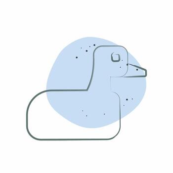 Icon Goose. related to Animals symbol. Color Spot Style. design editable vector