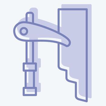 Icon Ice Pick. related to Adventure symbol. two tone style. design editable vector