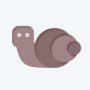 Icon Snail. related to Animals symbol. flat style. design editable vector